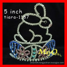 Beauty colored rhinestone pageant crown,sizes available